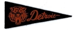 1949 Detroit Tigers American Nut & Chocolate Felt Mini Pennant