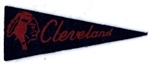 1949 Cleveland Indians American Nut & Chocolate Felt Mini Pennant