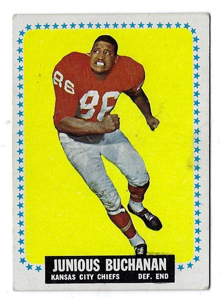 1964 Buck Buchanan (HOF) Topps Football Card