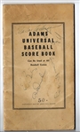 1963 - 65 Adams Universal Baseball Scorebook with Several Front Cover Autographs