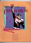 1987 California Bowl VII - Eastern Michigan U. vs. San Jose State - Official Program