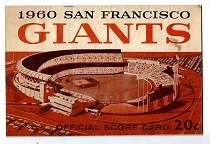 1960 San Francisco Giants - 1st Year of Candlestick Park Official Program