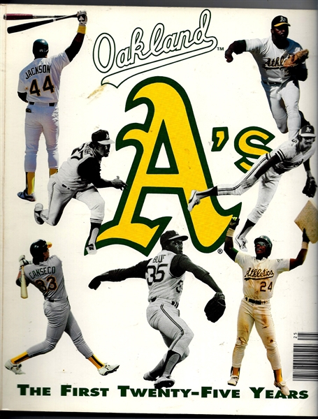 1992 The Oakland A's - The 1st Twenty Five Years - Pictorial 