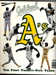 1992 The Oakland As - The 1st Twenty Five Years - Pictorial 