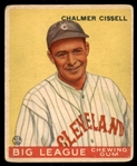 1933 Goudey Baseball Card - Bill Cissell - Lesser Condition