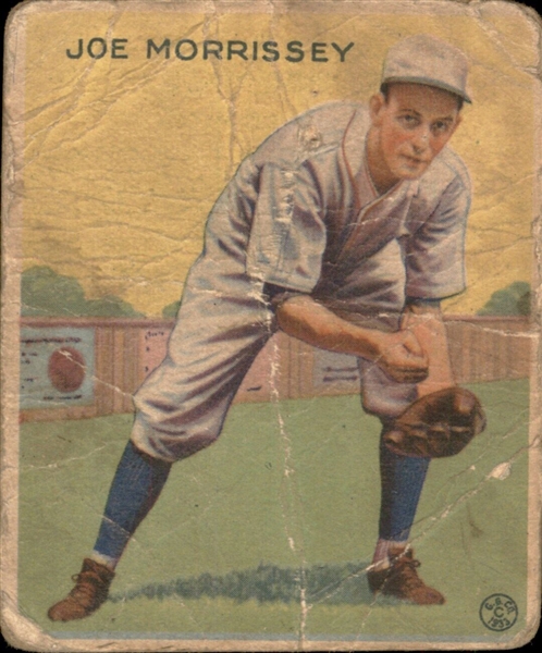 1933 Goudey Baseball Card - Jo Jo Morrissey- Lesser Condition