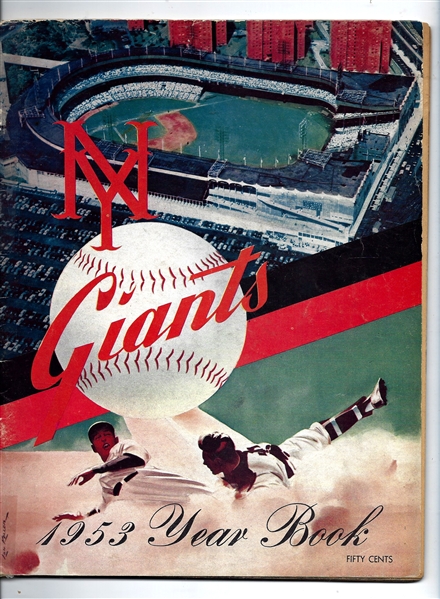 1953 NY Giants (NL) Official Yearbook 