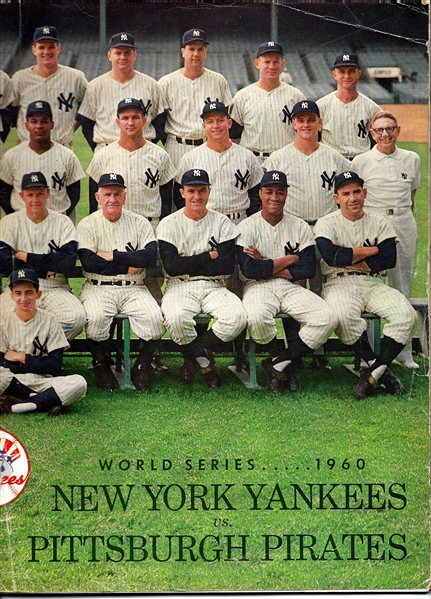 1960 World Series - NY Yankees vs. Pittsburgh Pirates - Official Program at NY - Game #4