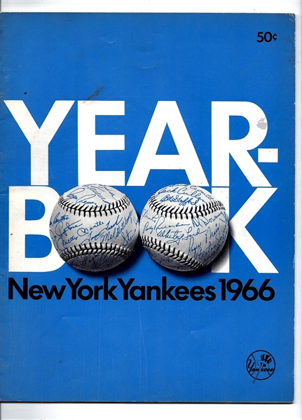 1966 NY Yankees Official Yearbook