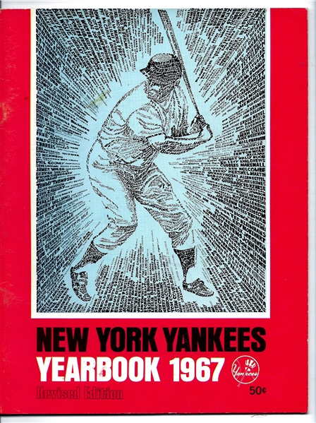 1967 NY Yankees Official Yearbook - Revised Edition