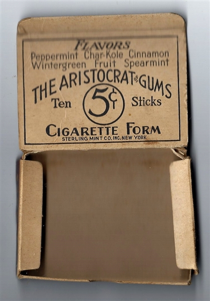 C. 1930's Gold Tip Fruit Flavor Gum Box # 2