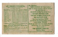 1930's/40's Goudey Gum Co. Redemption Coupon for Silverware