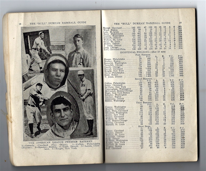 1911 Bull Durham Baseball Guide with Several Composite Panels