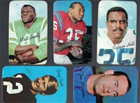 1970 Topps Super Football Card Lot of (5) 