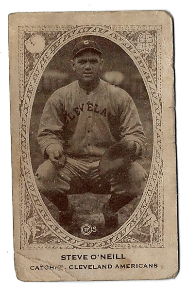 1922 Steve O'Neill (Cleveland Indians) American Caramel Card # 1