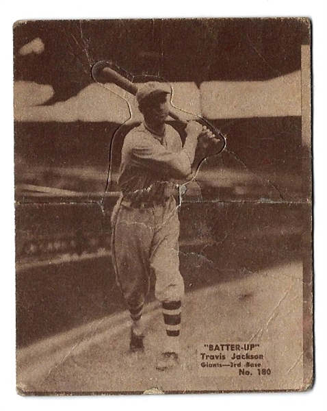 1934 Travis Jackson (HOF) Batter Up Baseball Card