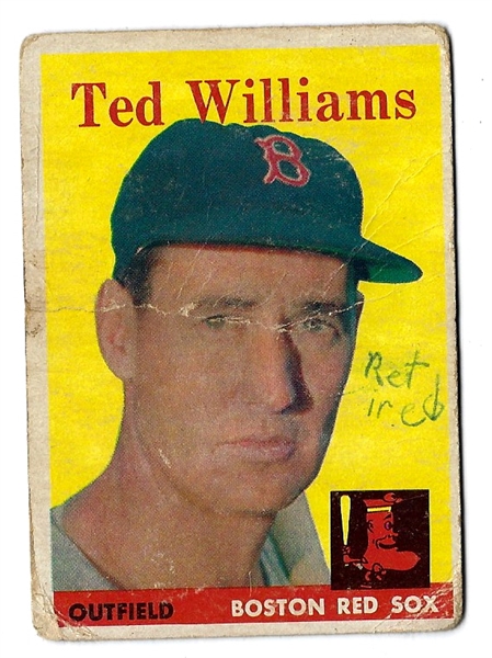 1958 Ted Williams Topps Baseball Card