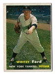 1957 Whitey Ford (HOF) Topps Baseball Card