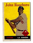 1958 Johnny Roseboro (Dodgers) Topps Baseball Card
