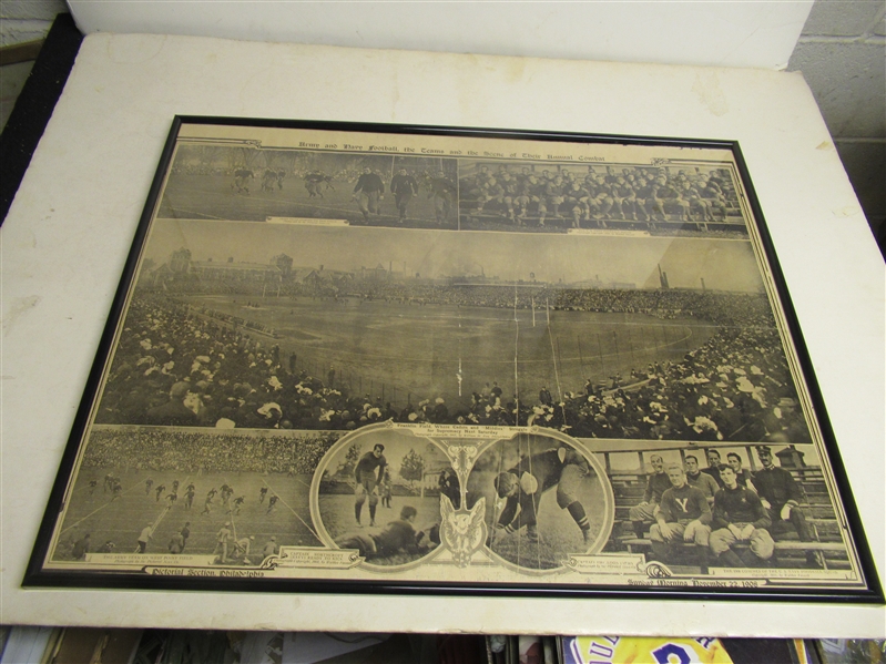 1908 Army vs. Navy Sunday Pictorial Panoramic Display Piece - Awesome