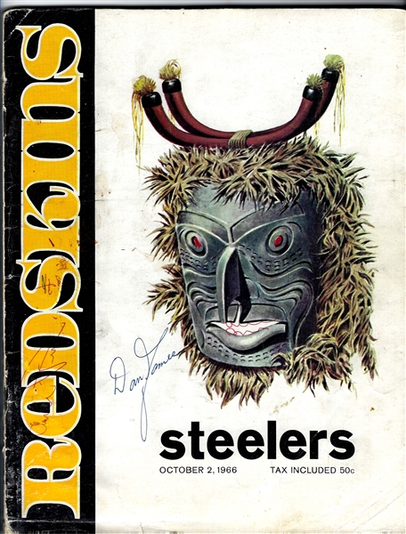 1966 Washington Redskins (NFL) vs. Pittsburgh Steelers Official Program Loaded with Autographs