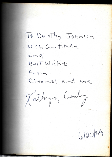 1983 My Life with Bing Hardcover Book Autographed by Kathryn Crosby (Wife)