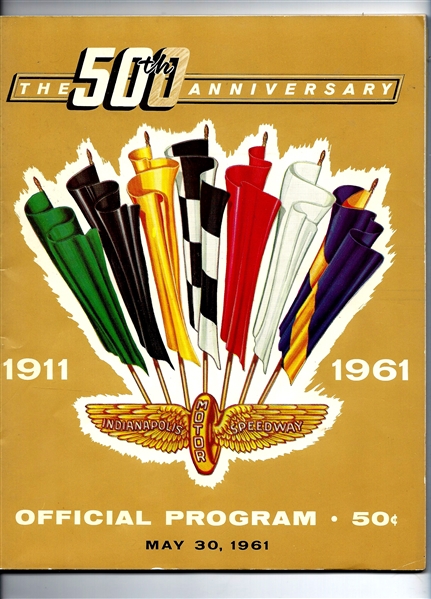 1961 Indianapolis 500 - 50th Anniversary - Auto Racing Program