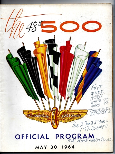 1964 Indianapolis 500 - 48th Annual - Auto Racing Program
