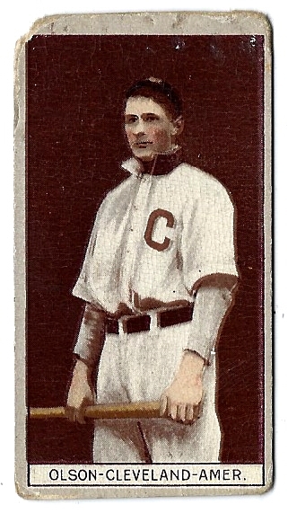 1912 T207 Obak - Ivan Olson (Cleveland  Indians)  Tobacco Card