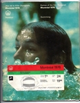 1976 Montreal Olympics (Swimming Competition) Official Program & Ticket