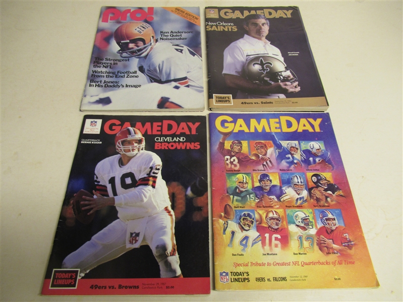1970's - 1980's Pro Football (NFL) Program Lot of (4)