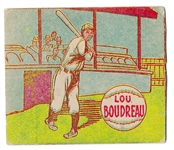 1943 MP & Co. R302 - Lou Boudreau (HOF) - Baseball Card