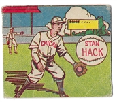 1943 MP & Co. R302 - Stan Hack (Chicago Cubs) - Baseball Card