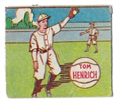 1943 MP & Co. R302 - Tom Henrich (NY Yankees) - Baseball Card
