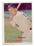 1957 Hank Bauer (NY Yankees) Topps Baseball Card