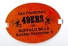1995 SF 49ers (NFL) vs. Buffalo Bills Media Sideline Armband Pass