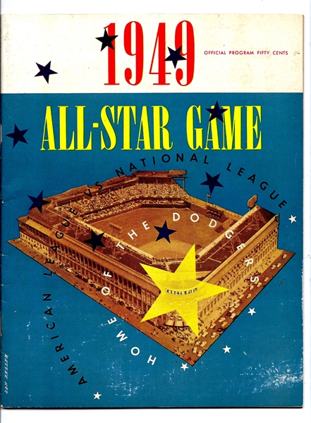 1949 MLB All-Star Game Official Program at Ebbets Field - High Grade