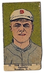 1923 W515-1  Tom Griffith (Brooklyn Dodgers) Baseball Strip Card  