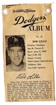 1961 LA Examiner - Bob Lillis (LA Dodgers) - Newsprint Baseball Card