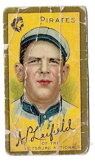1911 Lefty Leifield (Pittsburgh Pirates) T205 Gold Border Tobacco Card