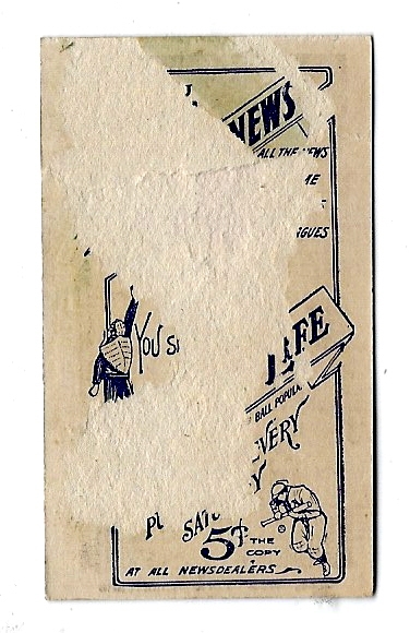 1910 - 11 Sporting Life Birdie Cree (NY Highlanders) M116 Baseball Card