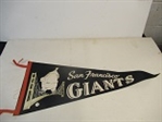 C. Early 1960s San Francisco Giants (NL) Full Size Felt Pennant