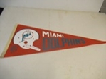 C. Early 1970s Miami Dolphins (NFL) Full Size Pennant