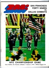 1970 NFC Championship Game - Dallas Cowboys vs. SF 49'ers - Official Program at SF