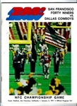 1970 NFC Championship Game - Dallas Cowboys vs. SF 49ers - Official Program at SF