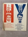 1925 Yale vs. Harvard Partial Football Scorecard