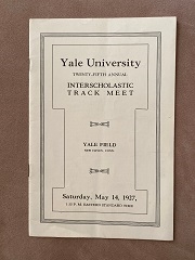 1927 Yale Interscholastic Track Meet Program