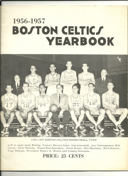 1956-57 Boston Celtics (NBA) Official Yearbook