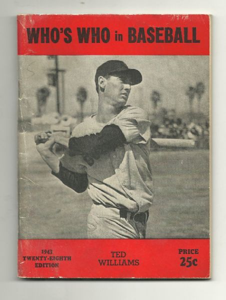 1943 Ted Williams Who's Who in Baseball