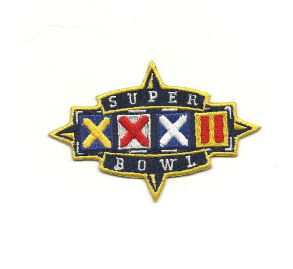 1998 Super Bowl XXXII Official Patch (Denver Broncos vs GB Packers)